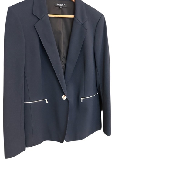 Lafayette 148 size 12 EUC New York Blue Tailored Blazer - Picture 1 of 13